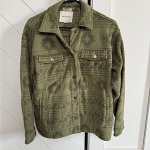 Olive Green Patterned Women’s Jacket